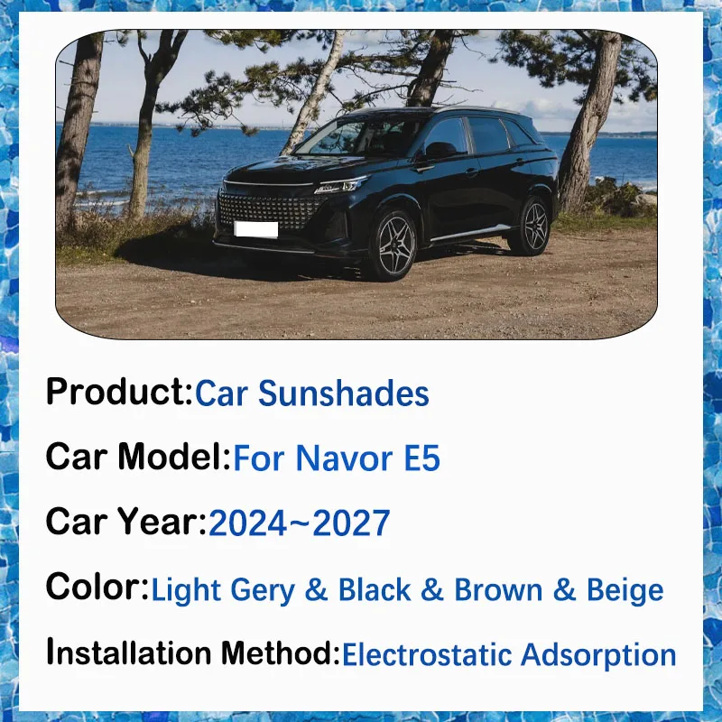 

Car Skylight Sunshade For Navor E5 DFSK E5 2024 2025 2026 2027 Nano Ice Crystals Film Pad Window Visor Sun Shade Car Accessories