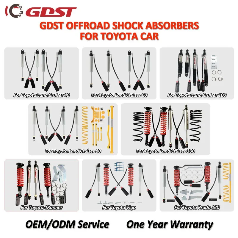 4x4 Suspension Lift Kits Height Adjustment Twin Tube Shock Absorber For Mitsubishi Triton L200