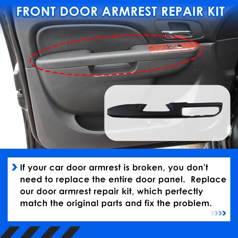 80994 Front Left Driver Side/Right Door Armrest Repair for GMC Sierra Yukon XL for Chevrolet Suburban Silverado 1500 2500 3500 4