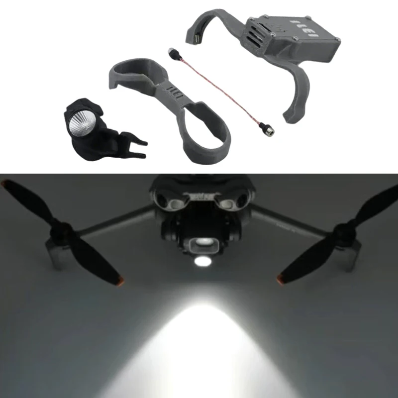 

1Set For DJI Mini 5 Pro Drone Gimbal Follow-Up Lamp Aerial Photography High-Brightness Night Flight Spotlight with Coaxial Cable