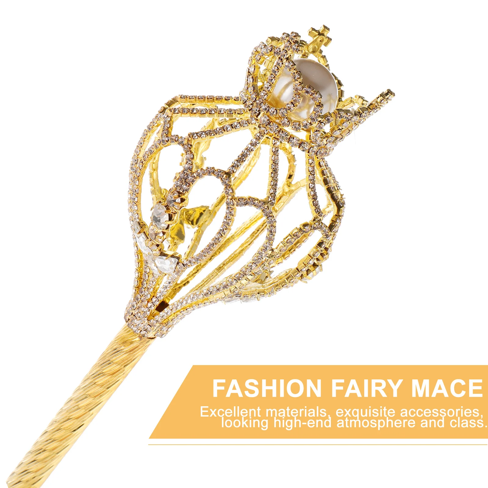 

1Pcs Rhinestone Fairy Stick Elegant Copper Design Suitable for Halloween Cosplay Wedding Party Fairy