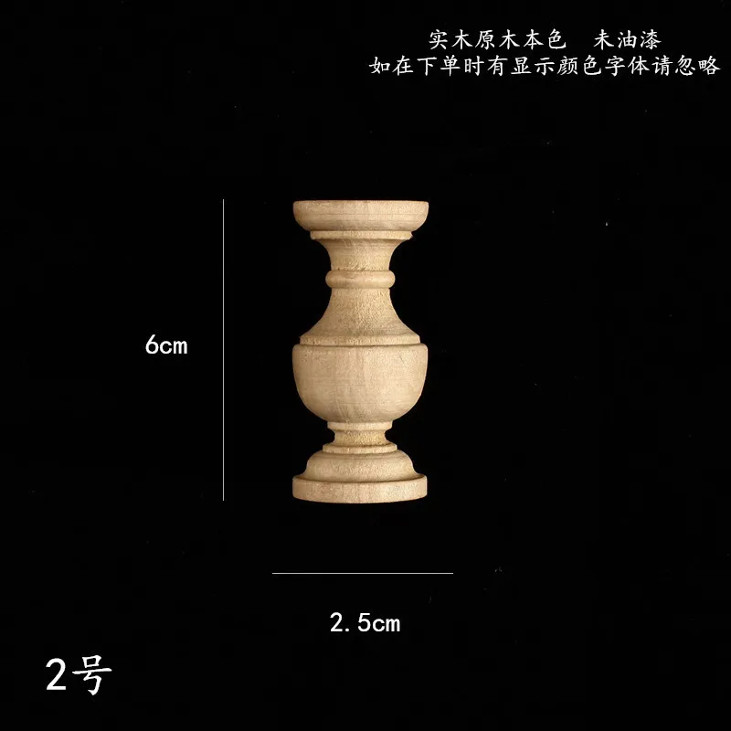 

10Pcs Unfinished Wood Spindles Decorative Baluster for DIY Woodworking Craft Projects Wine Cabinet Bed Frame Decorations