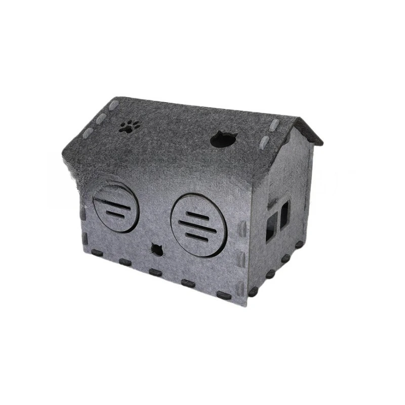 

Spring and summer new felt cat litter, cat house, large space, good air permeability, comfortable and cool cat litter