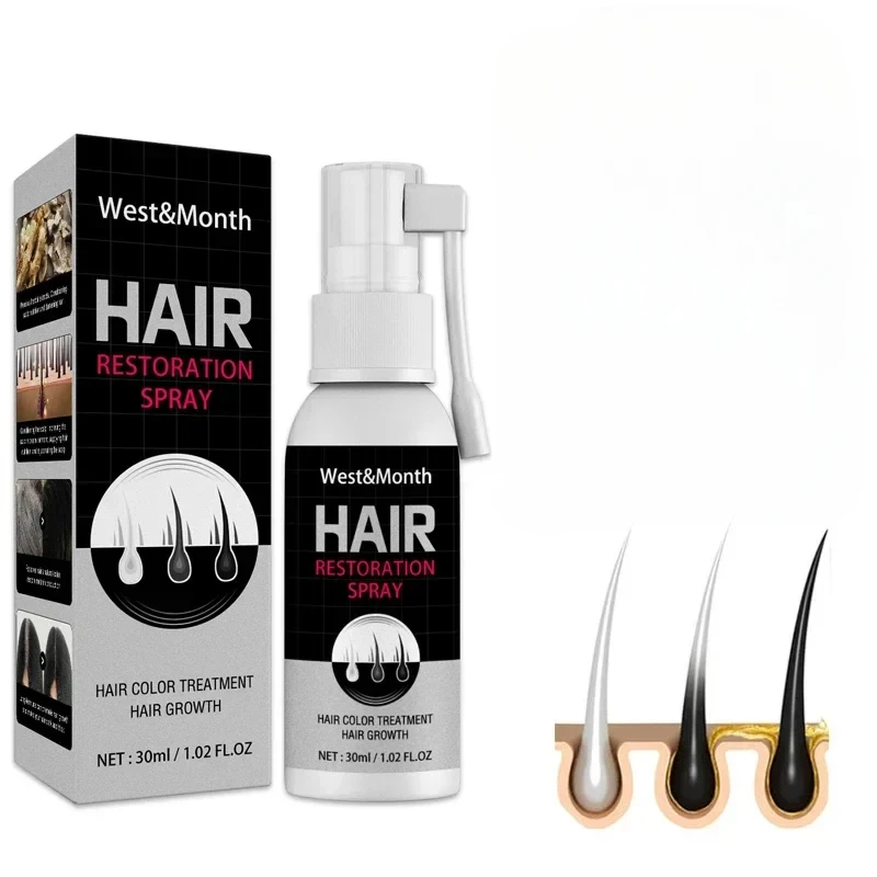 

Hair Growth Spray Repairs Damage Restore Soft Hair For Thicker Hair 50ml Black Rice Water Spray Anti Hairs Loss Products