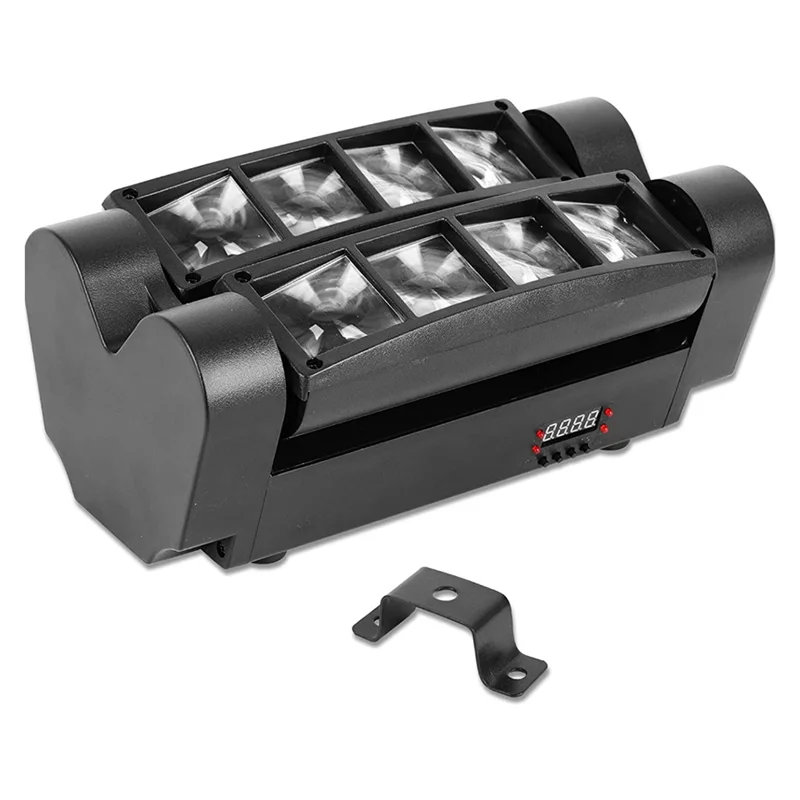 【Superdeals】Mini luz de aranha 8x3w rgbw led palco lâmpada móvel dj discoteca boate dança casamento bar efeito feriado plugue da ue