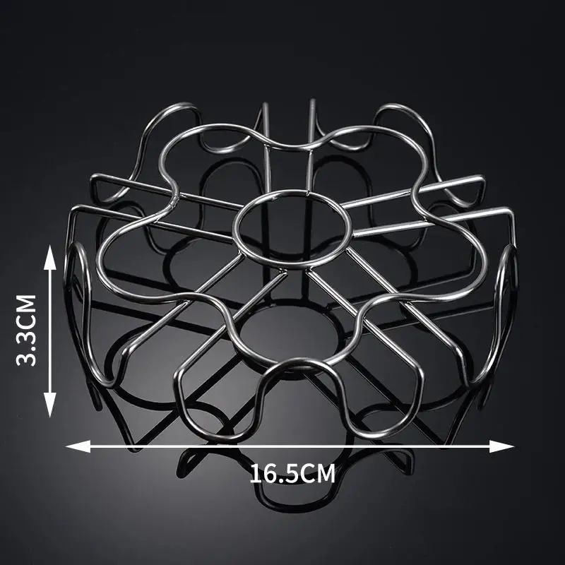 Multifunctional Steamed Egg Rack Stainless Steel Steamed Bun Dumplings Steaming Rack Durable Steamer Cooking Accessories