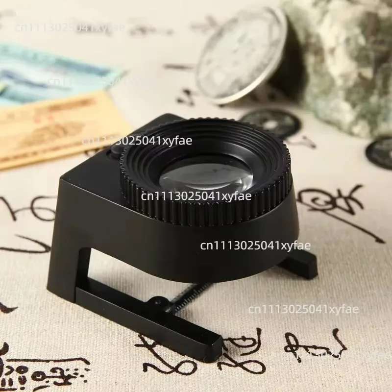 20X Desktop LED Linen Tester Magnifier with Scale, Cloth Thread Counter for Fabric Jewelry Inspection