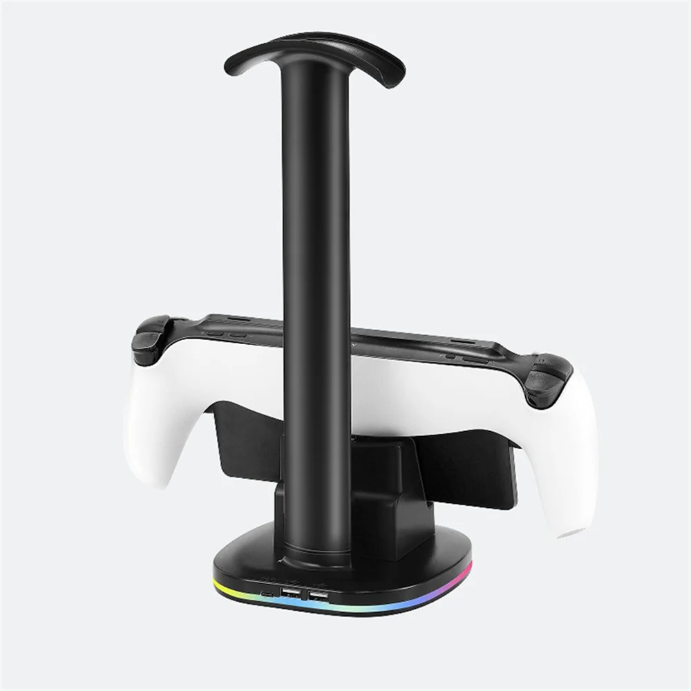 ABS Game Handheld Charging Base Stand for PS5 Play Station Portal Console Charger Headset Stand