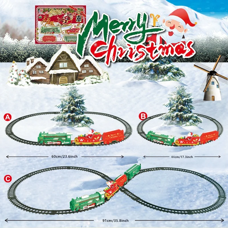 Prezenty świąteczne, zabawki - pociągi świąteczne na szynach