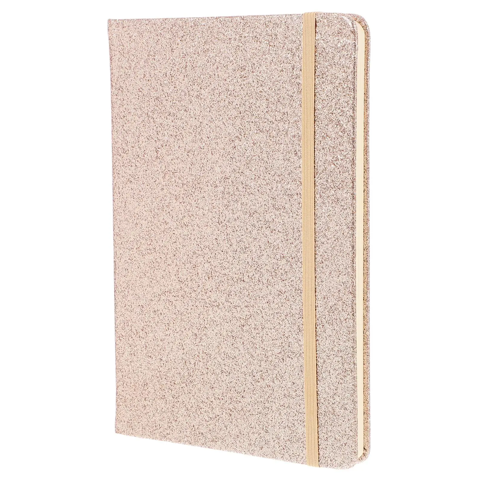 

Hard Sided Glitter Notebook A5 Size Waterproof Cover Elastic Band Mini Diary Decorative Notepad Pocket Notebooks