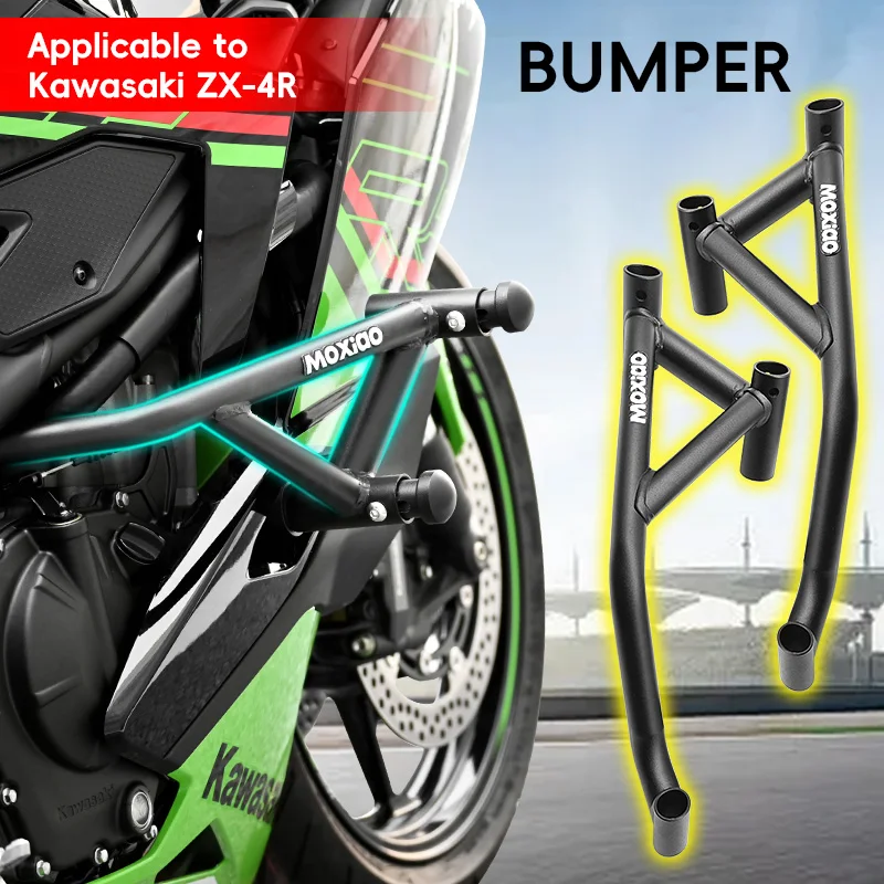 

Motorcycle Engine Guard Bumper Crash Bar Body Frame Protector For KAWASAKI Ninja ZX-4R ZX-4RR ZX4R ZX4RR 2023 2024 Accessories