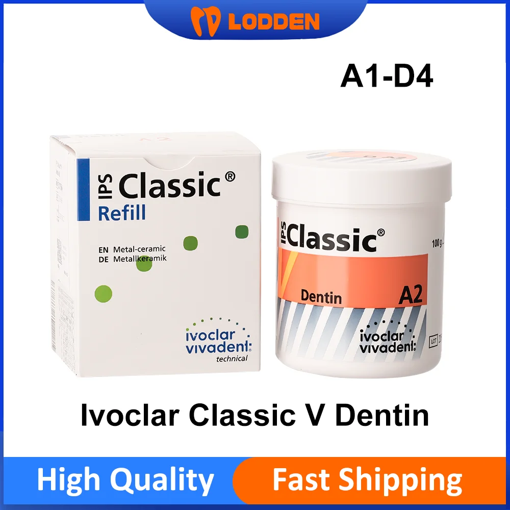 Ivoclar IPS Classic V Dentin A1-D4 Shade 100g Dental Lab Porcelain Powder