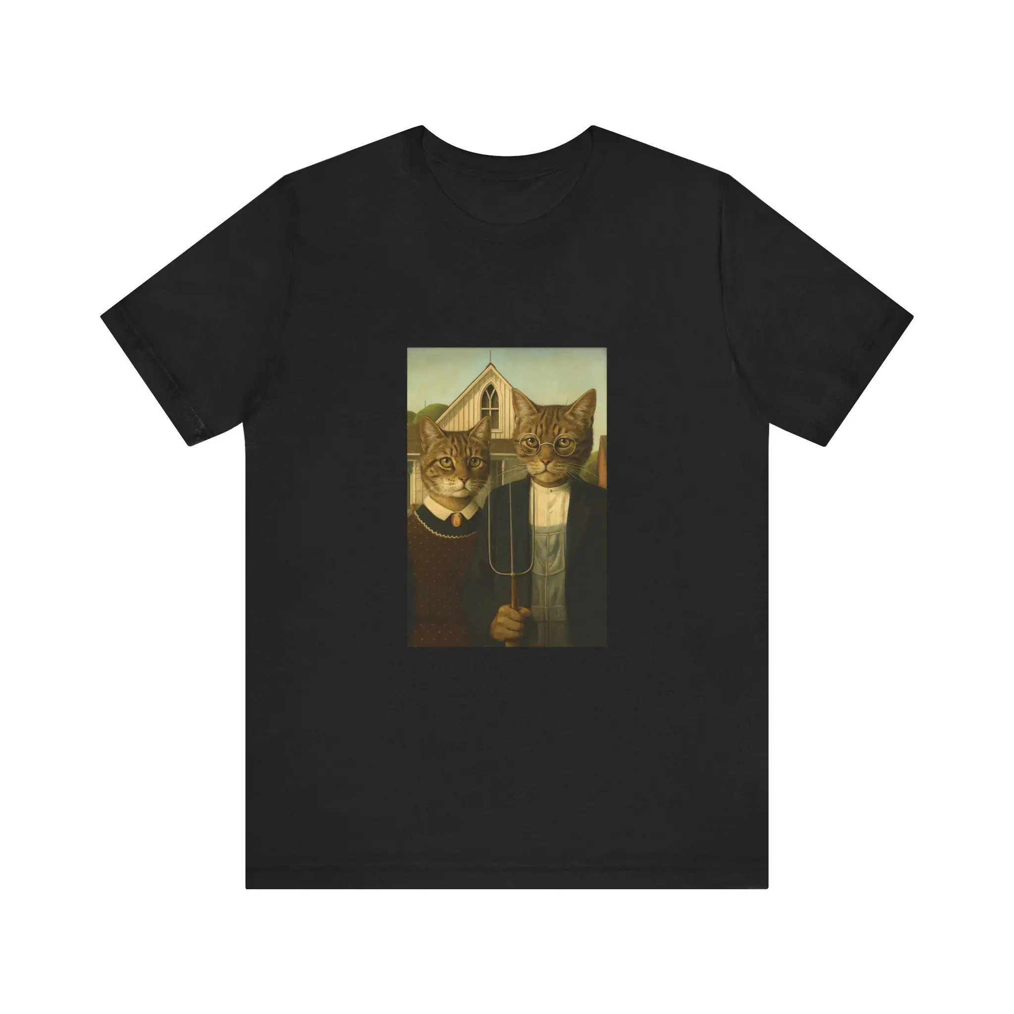 

Farm Cat, Graphic Printing Summer Luxury Brand Cotton Men's and Women's T-Shirts Short Sleeves Trendy Fashion Clothing