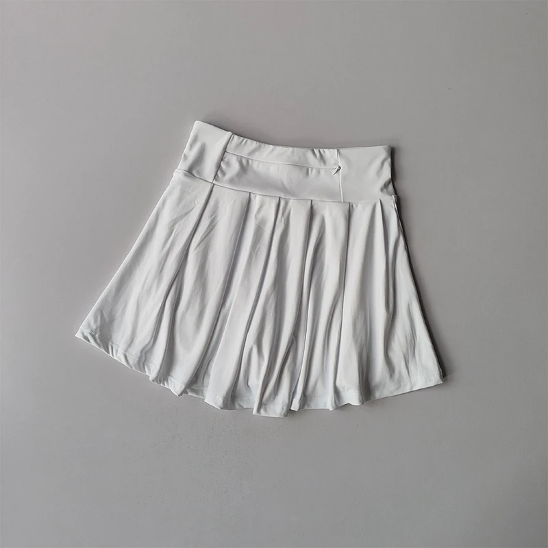 Damen Kurzer Rock Tennis Yoga Sportbekleidung Laufshorts Sommer Fitness Hochtaillierter Rock mit Taschen Outdoor-Anzug – Detail 12