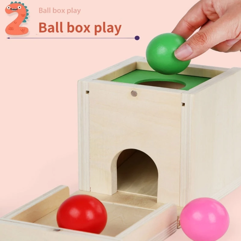 6in1 Coin Box ObjectPerformance Wooden Toy Children Activity Toy Teaching Props