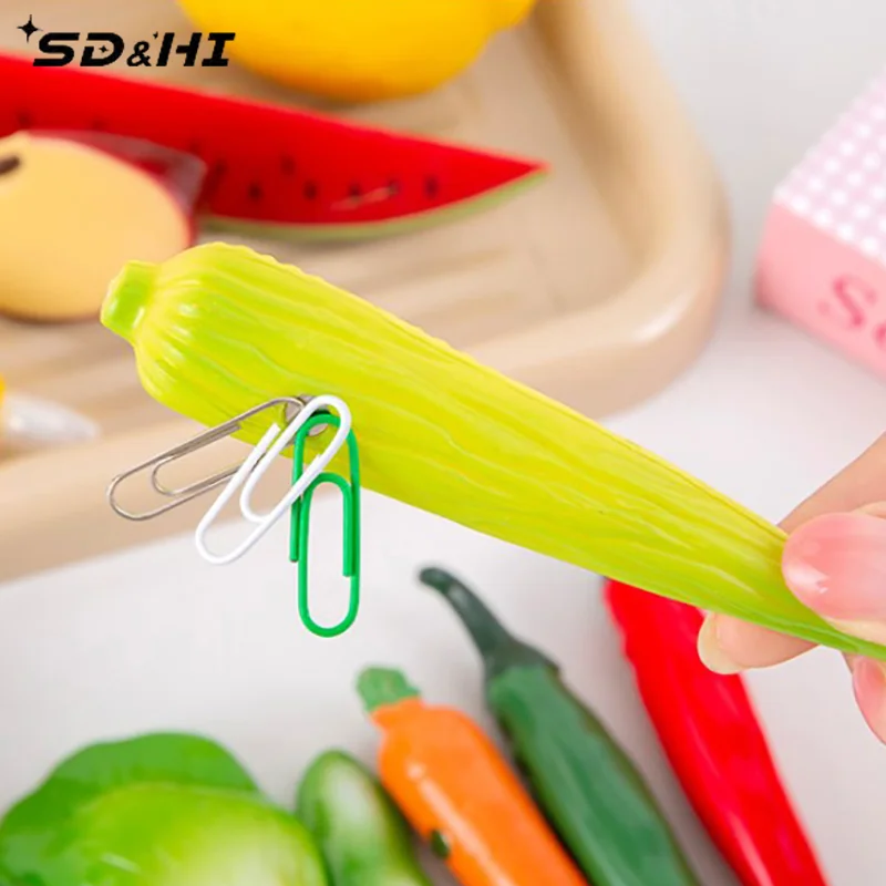 Cute Cartoon Fruit Vegetables Shape Pen Creative School Office Gel Pens Gift Supplies Accessories Stationery