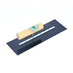 Paleta de yeso ergonómica, hoja de acero al carbono, alisado de pared, mango de madera, paleta de Bladeg skinminstrong pero Flexible