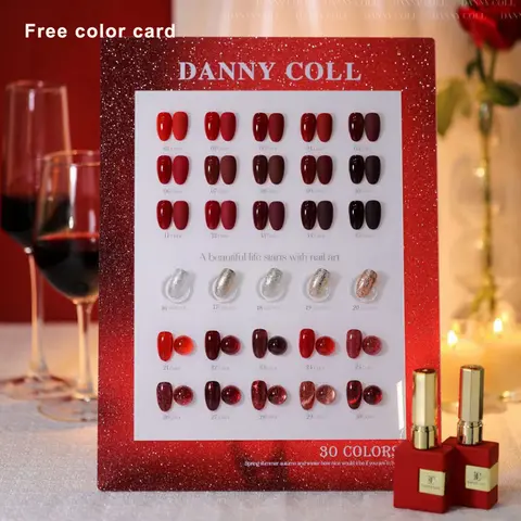 Set di smalti per unghie gel rosso da 30 colori Set di smalti gel Easy Soak Off 15 ml Kit per unghie con smalto gel per salone di bellezza Professione all'ingrosso