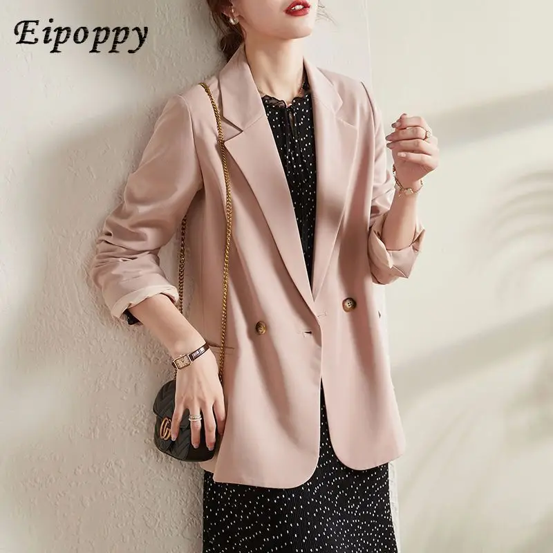 Spring and Autumn Korean style niche design temperament suit jacket