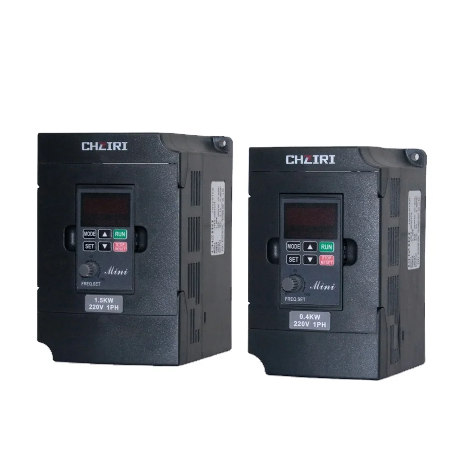 

Single phase 220V 0.4kW~2.2kW, At 220V Electronic frequency converter motor ac drive 60hz to 50hz