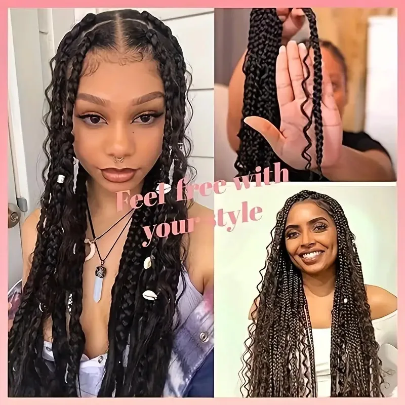 Capelli umani sfusi a onde profonde 12A per intrecciare fasci di capelli senza trama per trecce Boho estensioni dei capelli umani vergini brasiliani 95g