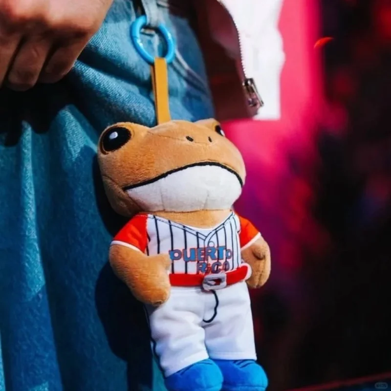 صابو كونشو باد الأرنب أفخم الدمى القطن الضفدع بلوشي المفاتيح بورتوريكو الضفدع ديكور دمية حلية لعبة المشجعين هدية الكريسماس