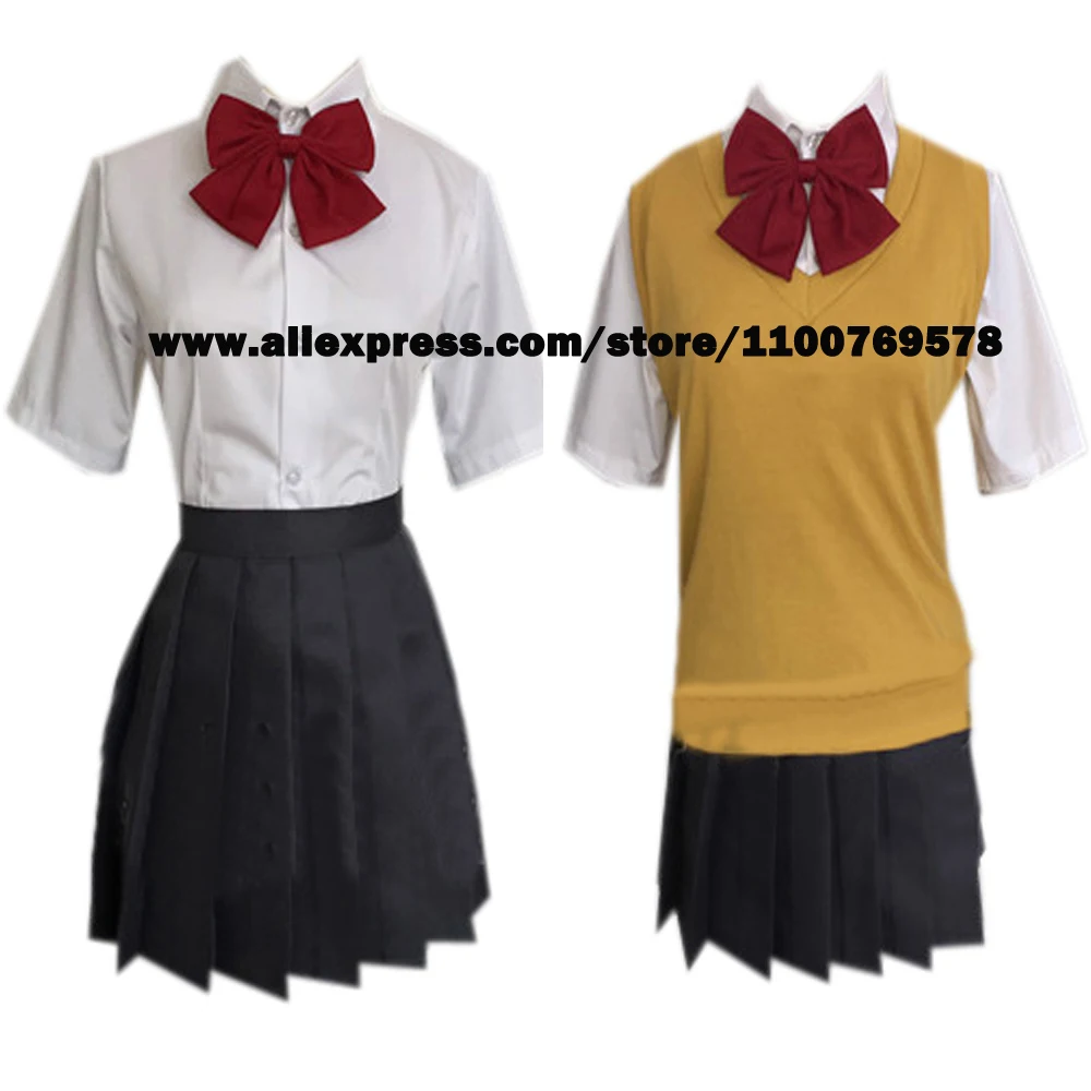 

Custom size Miyamizu Mitsuha JK Uniform School Girls Uniform Costume Cosplay Women Full Set
