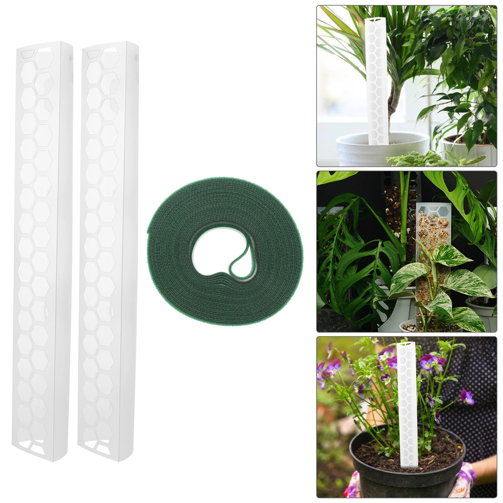 

1 set Moss Pole For Climbing Plants Monstera Support Stick Plastic Plant Trellis Indoor Garden Vine Holder Stackable Plant Rack