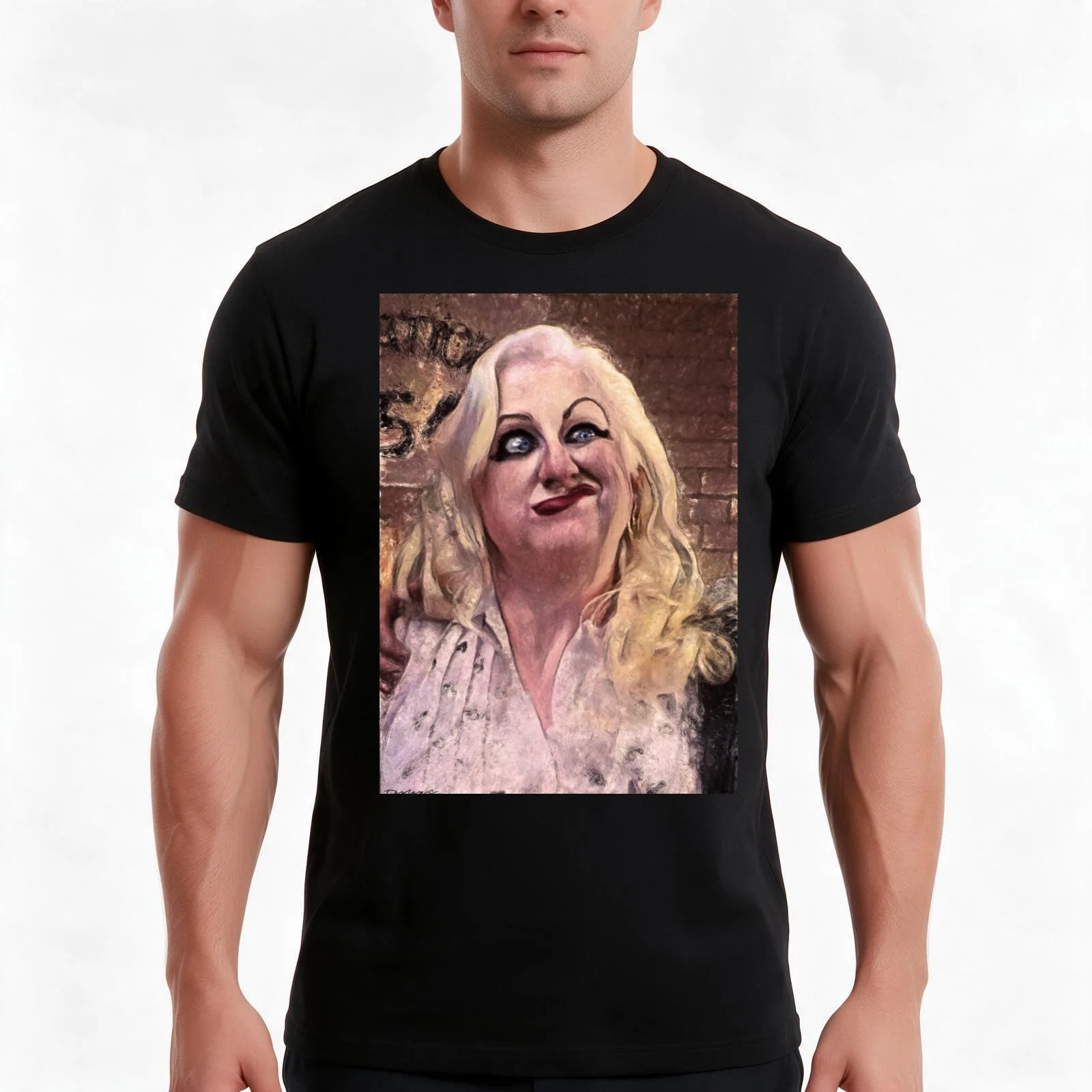 Hatchet Face T-Shirt Summer Casual Cotton Tee Oversized Streetwear Tops Vintage Graphic Print Loose Fit Short Sleeve