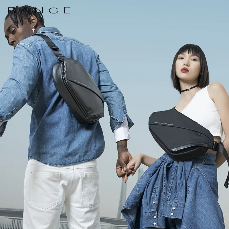 BANGE-Bolso de pecho multifunción para hombre, bolsa cruzada portátil de gran capacidad, resistente al agua, antimanchas, a la moda, para viaje, nuevo diseño