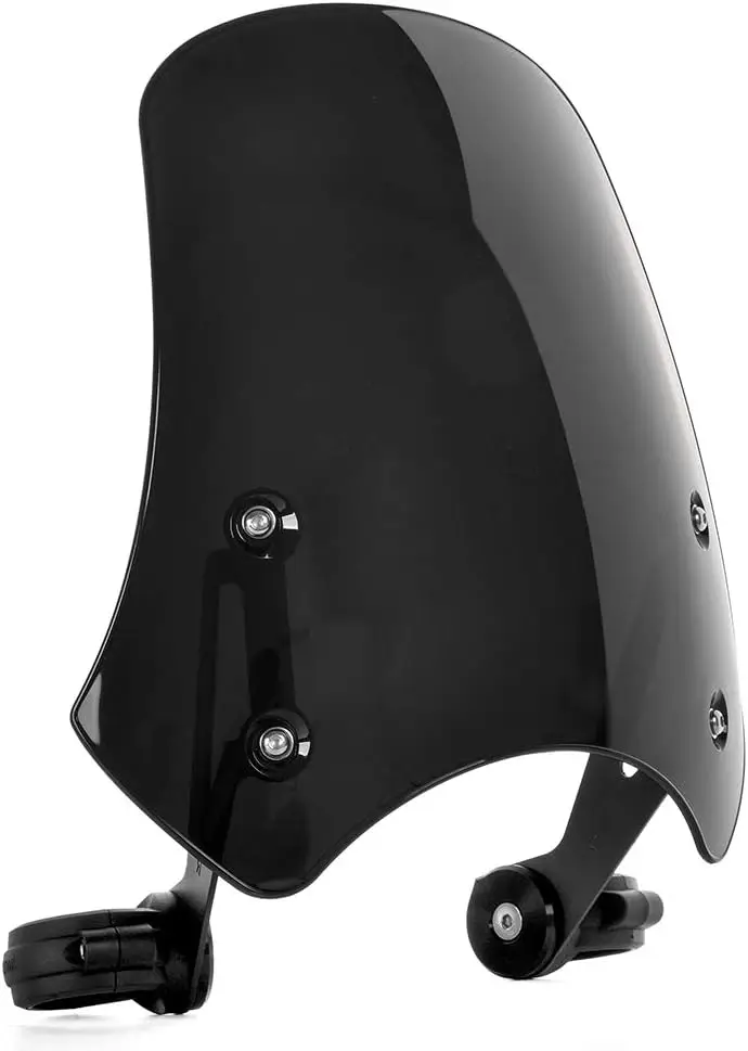 Motorcycle Windshield Windscreen Wind Deflector Flyscreen Universal Ha-rley Dyna Iron 883 Softail Sportster 883 Street Bob Smoke
