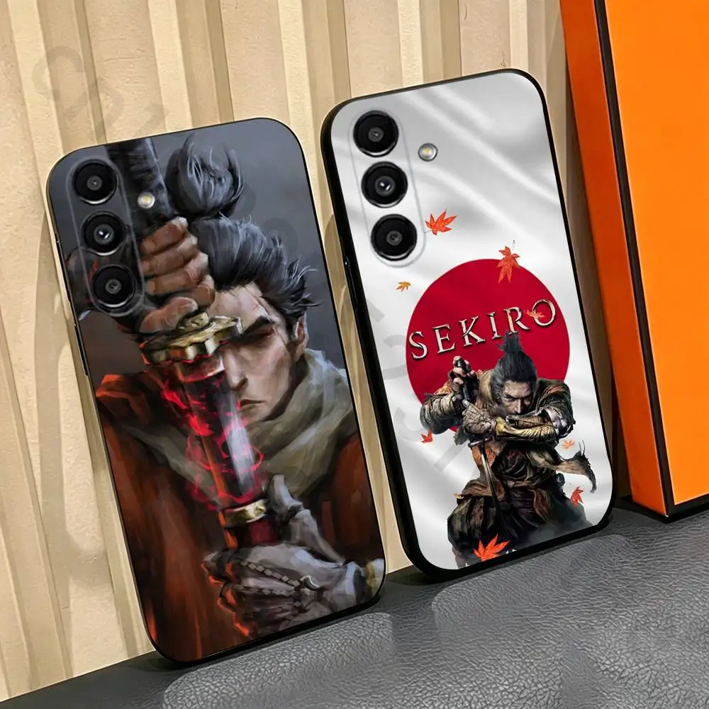 

S-SEKIRO TGA Wolf Brooches Phone Case For Samsung Galaxy A13,A21s,A22,A31,A32,A52,A53,A71,A80,Soft Black Shell