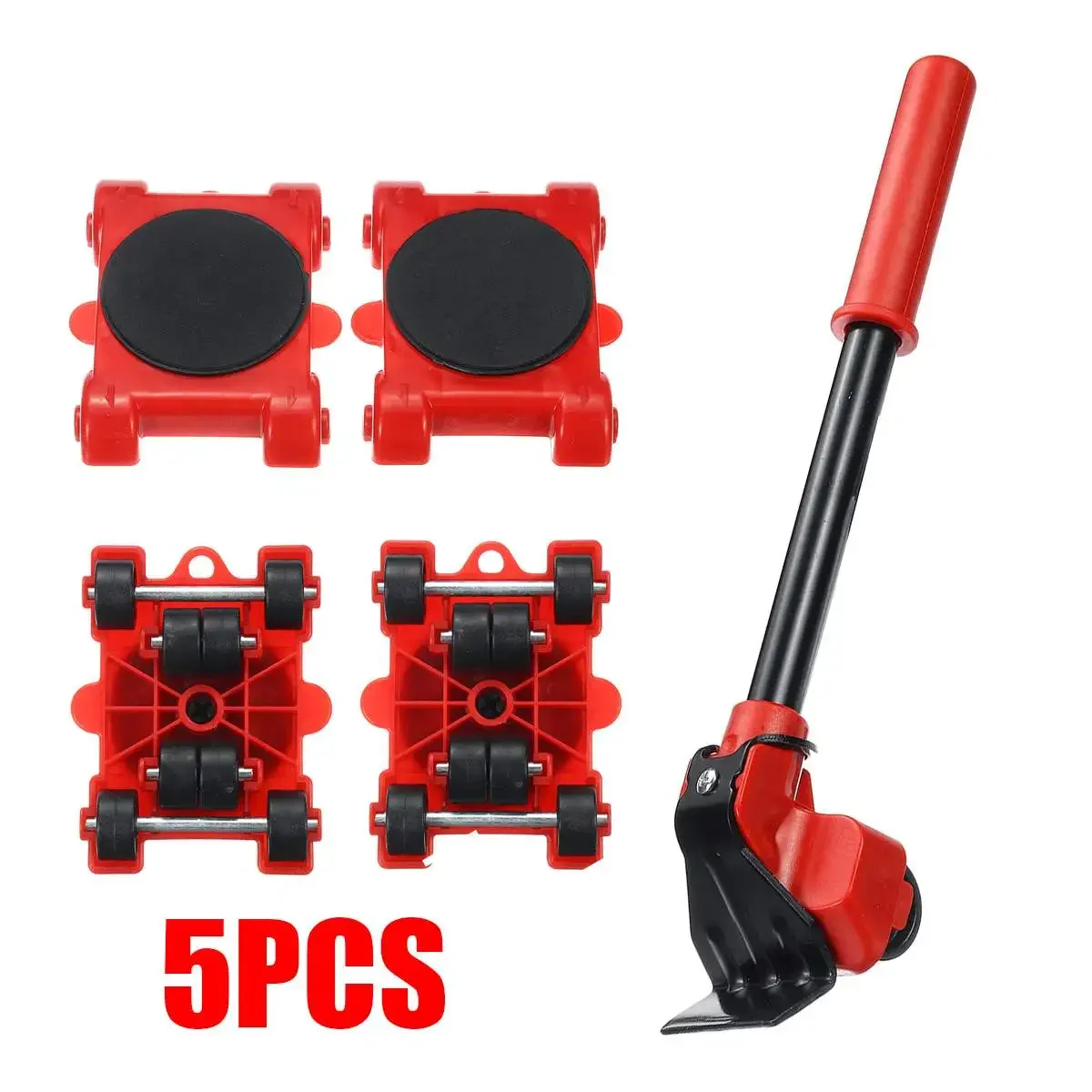 

5Pcs Heavy Duty Appliance Furniture Lifter Transport Shifter Tool Furniture Mover Set for Lifting Moving Furniture Helper