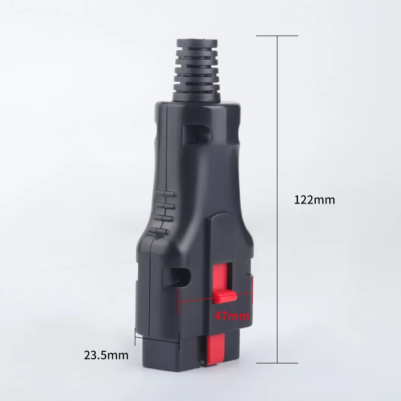 OBD2 Gold Plated Male Assembly OBD Diagnostic Interface Connector OBDII 16pin Handle Plug
