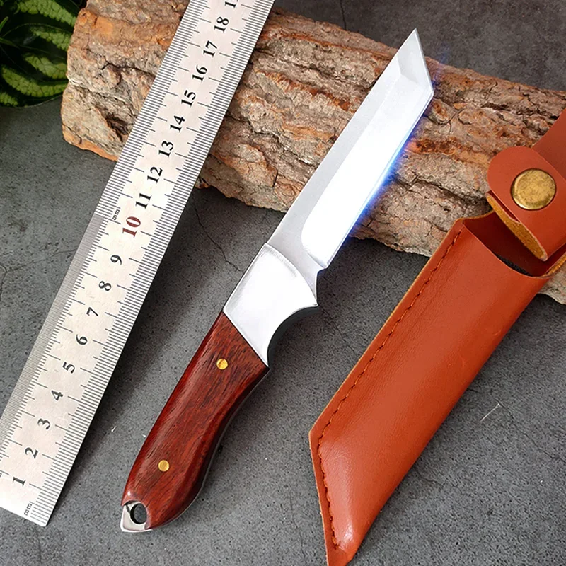 Outdoor Survival Boning Knives Barbecue Camping Fishing Hunting Knife Meat Cleaver Slicing Knives Kitchen Stainless Steel Knife