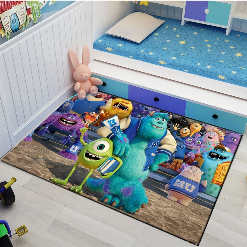 17 Style Disney M-Monster Inc Cartoon Rugs Carpets For Home Living Room Bedroom Bathroom Decor Sofa Doormat Non-slip Floor Mats