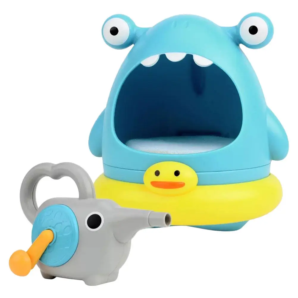 

2Pcs Shark Bubble Bath Manual Maker Hand Crank Baby Safe Bubble Machine for Kids Indoor Outdoor Use Kids Bath Toy