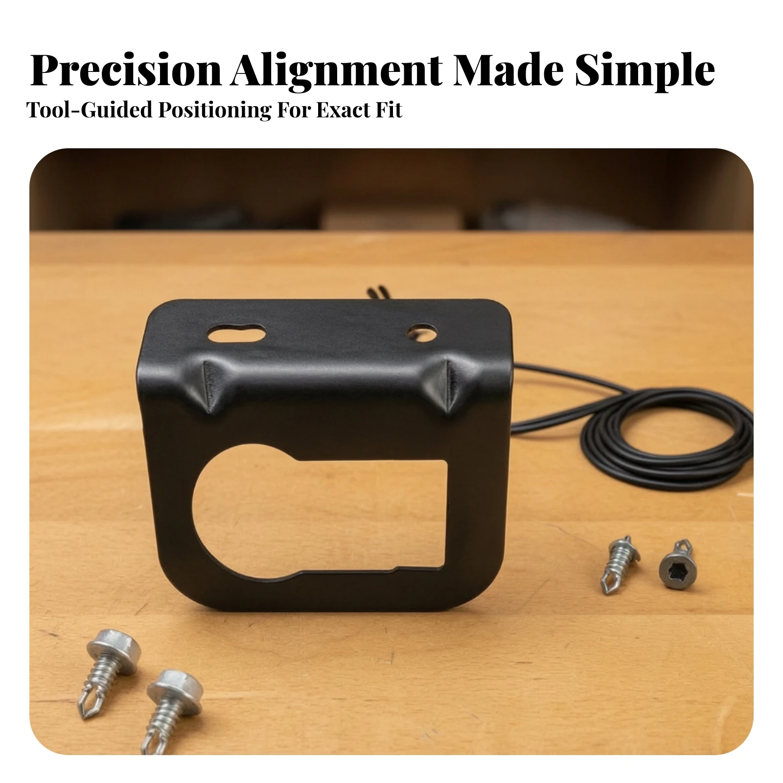 Towing Connector Mounting Bracket Sturdy Trailer Wiring Connector Bracket Heavy-Duty Long-Lasting