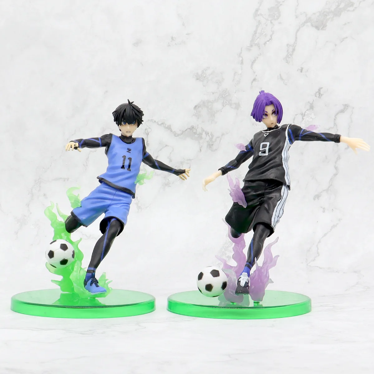 อะนิเมะ Captain Tsubasa Acchion Figures ตุ๊กตา Isagi Yoichi Nagi Seishiro Hachi ฯลฯ Meguru Mikage Reo PVC โหมด l และ ys สําหรับเครื่อง ds เทคนิคฟุต