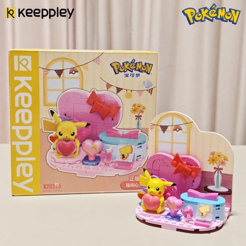 

Keeppley Pok É Mon Holiday Party Series Pikachu Snorlax Building Blocks Collection Toys Room Decorations Holiday Gifts