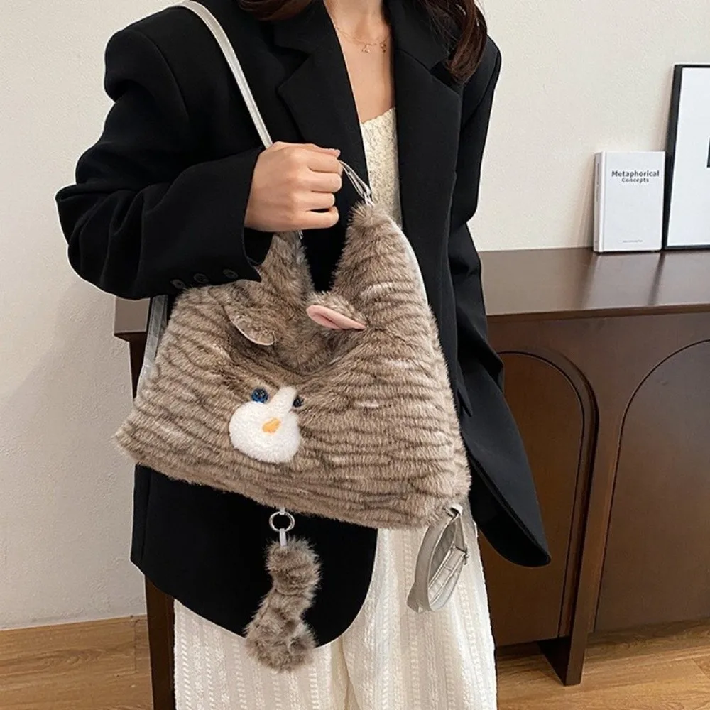 

Портативный рюкзак с изображением кота, сумка на молнии, пушистая школьная сумка, сумка через плечо, рюкзак с героями мультфильмов, униформа JK, аксессуары