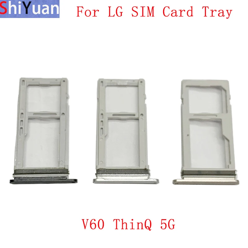 Memory MicroSD Card SIM Card Tray SIM Card Slot Holder For LG V60 ThinQ 5G Sim Card Tray Replacement Parts