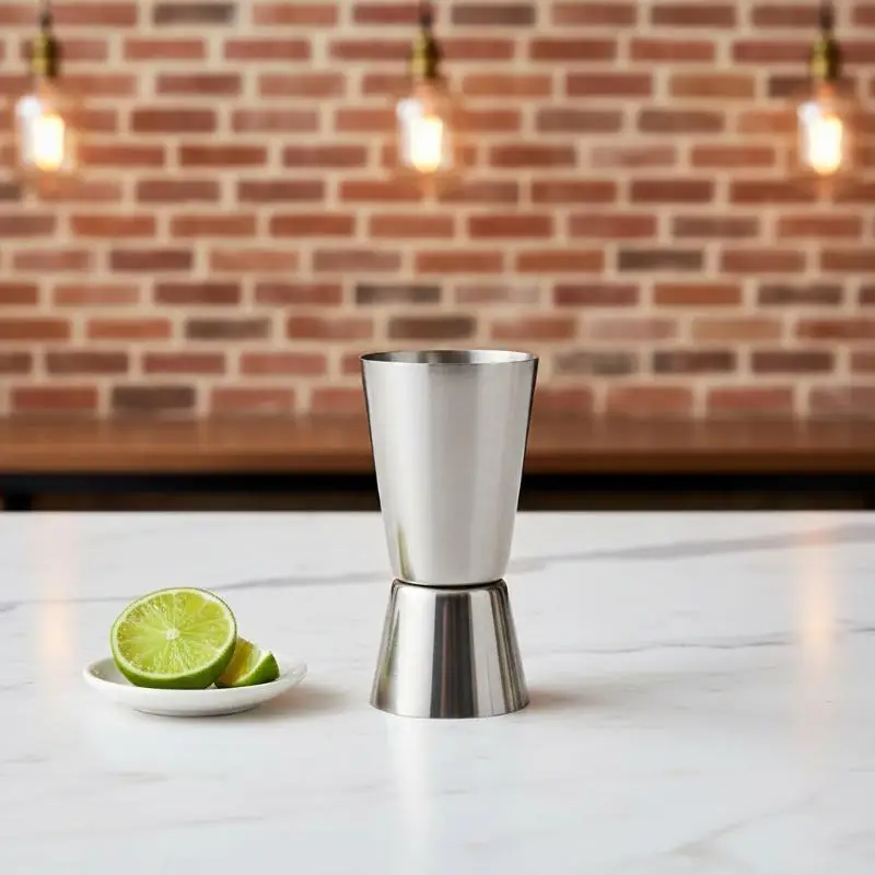 

Precision Double Spirit Jigger in Stainless Steel for Professional Bartending Use