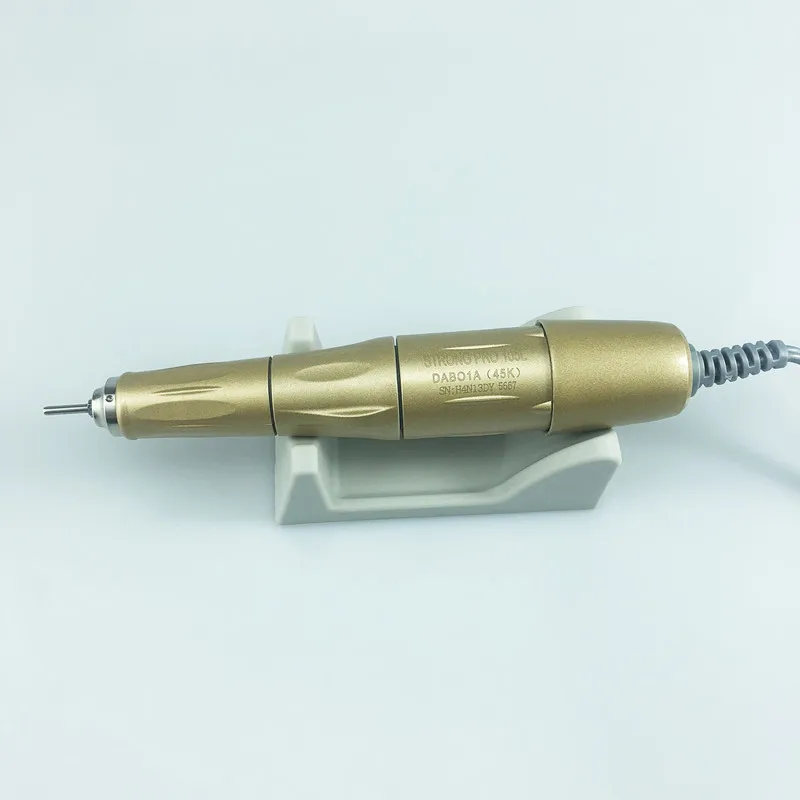 Nova Chegada 45000rpm OURO FORTE 210 PRO 105 105L Handpiece 65W Prego Brocas Manicure Máquina Pedicure Arquivo Elétrico Bits