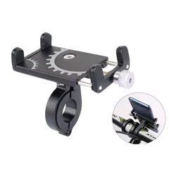 Bicycle Motorcycle Phone Holder For Road Bike Aluminum Alloy Mobile Phone Holder Suppot Case Phones Navigation Bracke