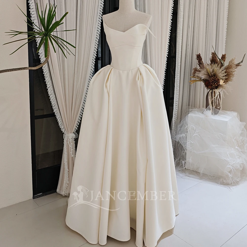 Exquisite Surprise Price Wedding Dresses For Women 2026 Bride Satin A-line Sleeveless Pleat Customized robe de mariée