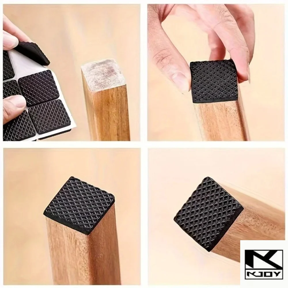 kkjoy Quiet Floor Protector Pads Non Slip Anti Scratch for chair leg protection