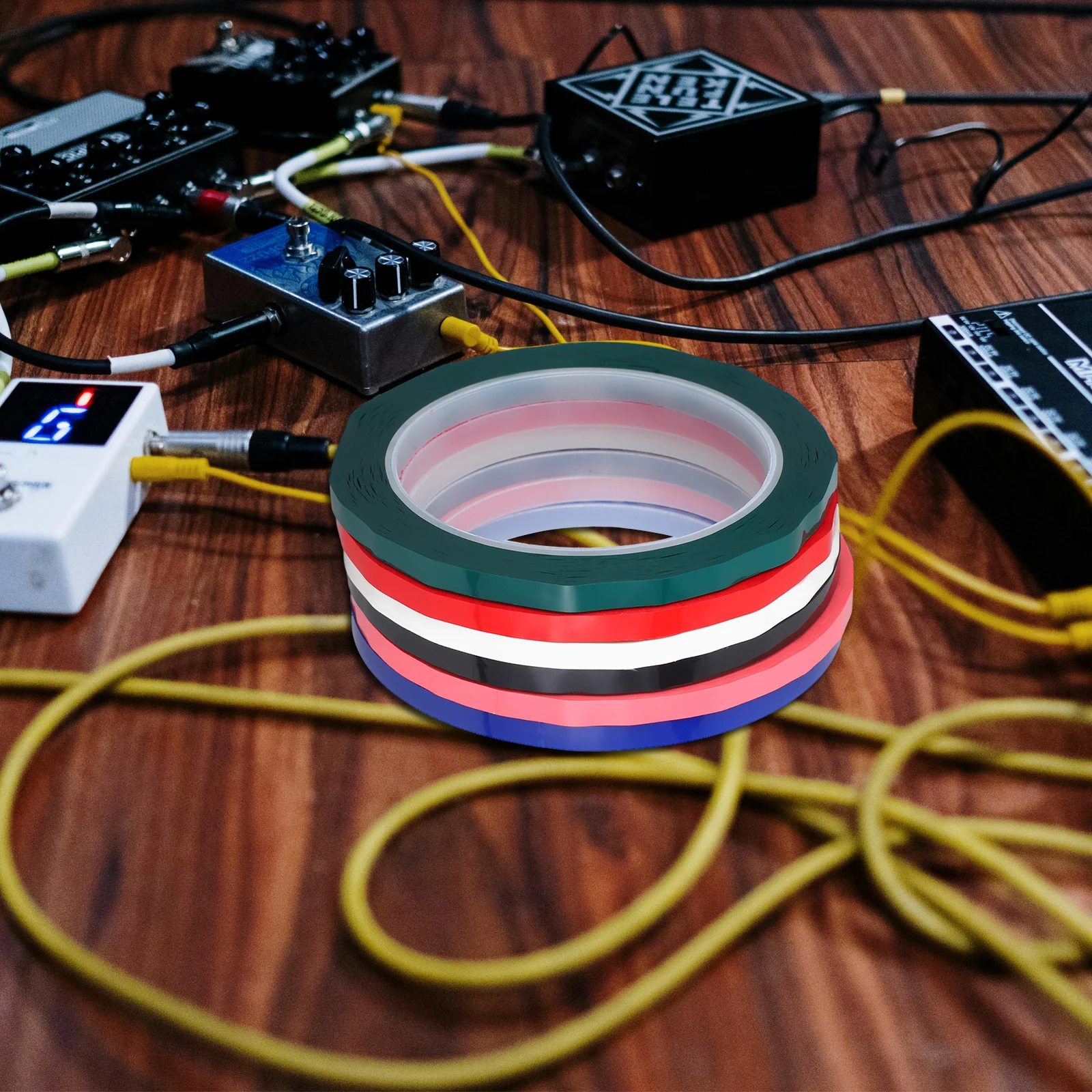 6 لفات شريط عازل رفيع متعدد الاستخدام لتحديد المواقع أشرطة للحرف اليدوية لوحة المسح الجاف أداة الديكور