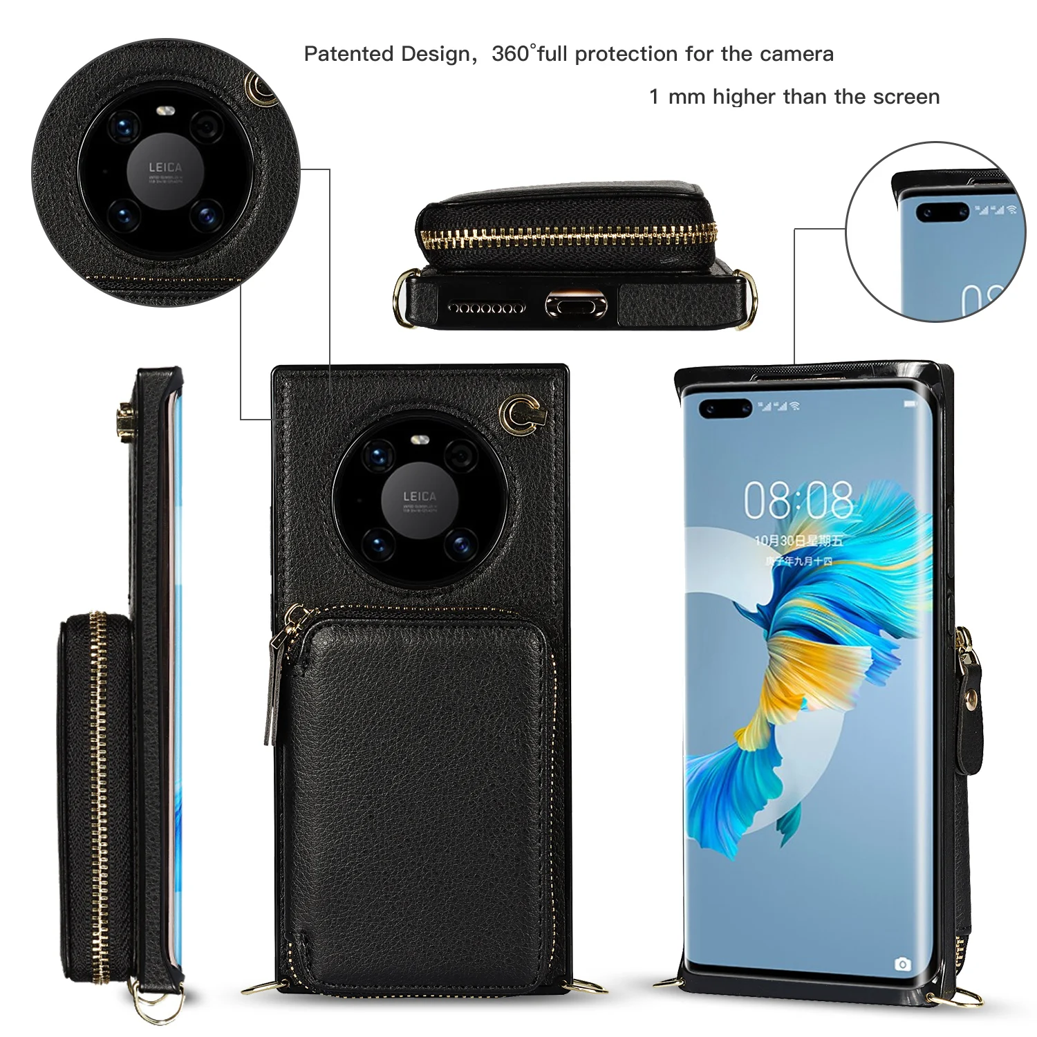 حافظة لهاتف هواوي P30 P40 Pro Plus Lite Mate 40 30 20 Pro Lite حقيبة ظهر فاخرة من نوع الهاتف المحمول