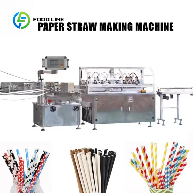 Customized High Precision Flexible Paper Juice Drinking Straw Making Forming Machine for Beverage Industry Production